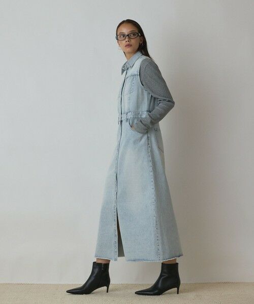 GRACE CONTINENTAL / グレースコンチネンタル ロング・マキシ丈ワンピース | デニムロングジレワンピース | 詳細2