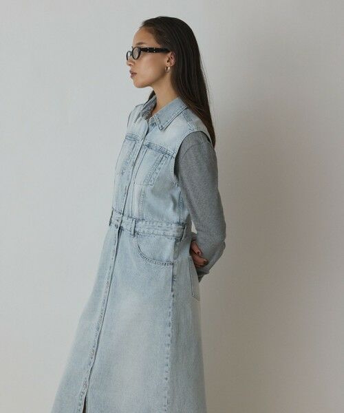 GRACE CONTINENTAL / グレースコンチネンタル ロング・マキシ丈ワンピース | デニムロングジレワンピース | 詳細5