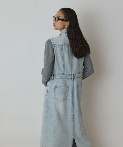 GRACE CONTINENTAL / グレースコンチネンタル ロング・マキシ丈ワンピース | デニムロングジレワンピース | 詳細6