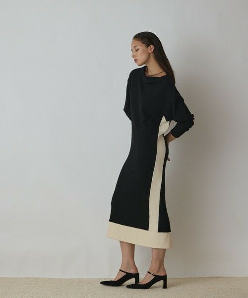 GRACE CONTINENTAL / グレースコンチネンタル ロング・マキシ丈ワンピース | バイカラーカットワンピース | 詳細23