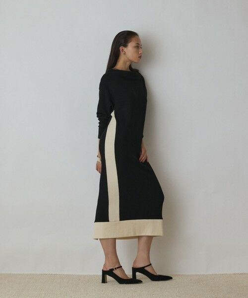 GRACE CONTINENTAL / グレースコンチネンタル ロング・マキシ丈ワンピース | バイカラーカットワンピース | 詳細25