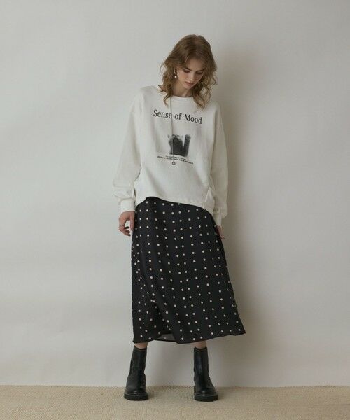 GRACE CONTINENTAL / グレースコンチネンタル その他トップス | Catphoto裏毛トップ | 詳細1