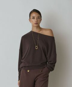 GRACE CONTINENTAL / グレースコンチネンタル カットソー | アシメテレコカットトップ