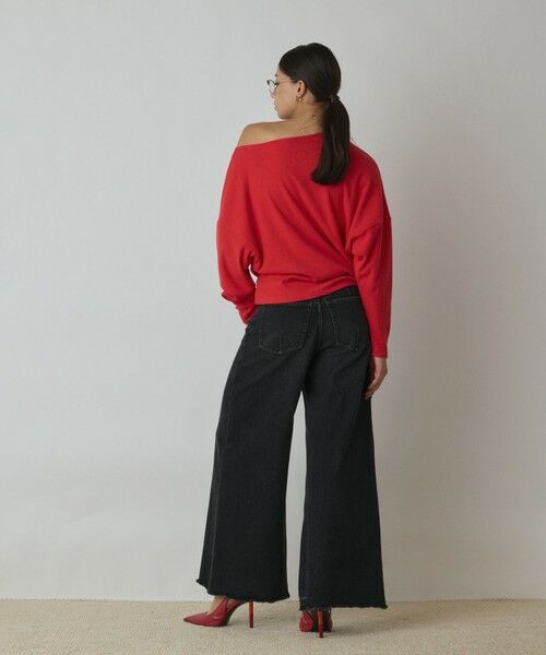 GRACE CONTINENTAL / グレースコンチネンタル カットソー | アシメテレコカットトップ | 詳細3