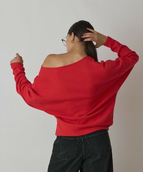 GRACE CONTINENTAL / グレースコンチネンタル カットソー | アシメテレコカットトップ | 詳細5