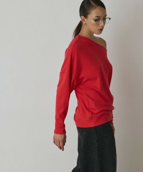 GRACE CONTINENTAL / グレースコンチネンタル カットソー | アシメテレコカットトップ | 詳細6