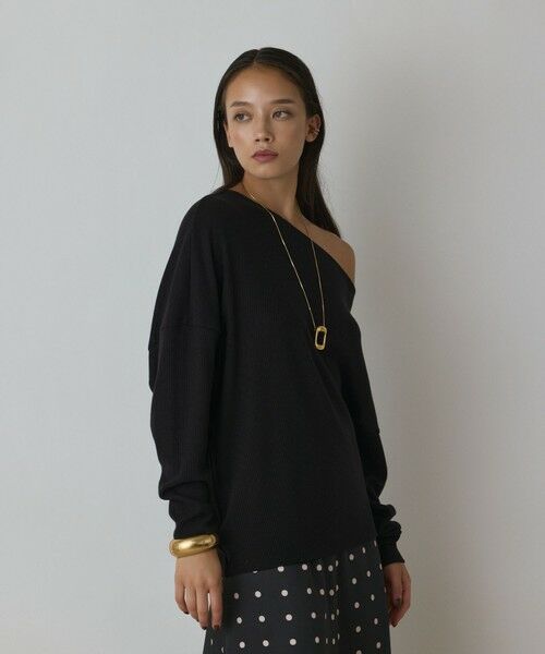 GRACE CONTINENTAL / グレースコンチネンタル カットソー | アシメテレコカットトップ | 詳細24