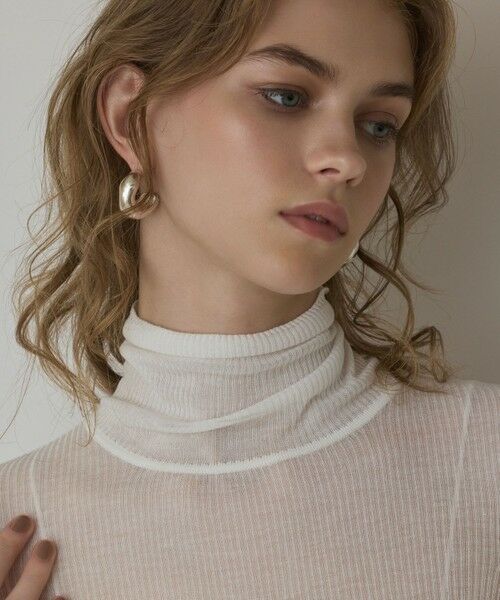 GRACE CONTINENTAL / グレースコンチネンタル その他トップス | シアーリブニットトップ | 詳細7