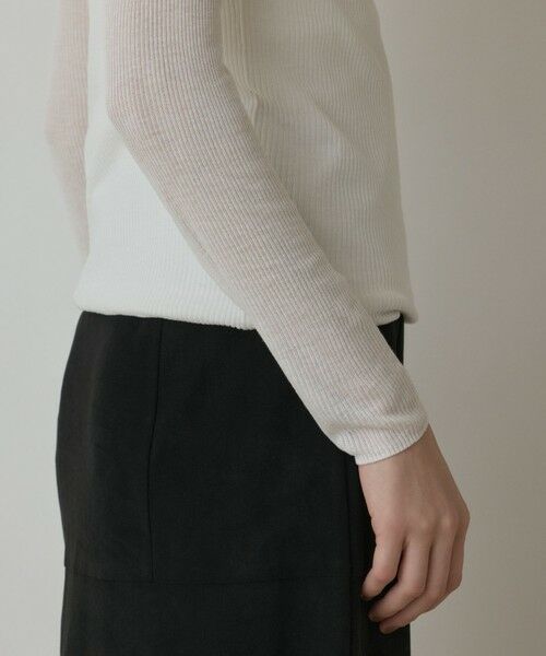 GRACE CONTINENTAL / グレースコンチネンタル その他トップス | シアーリブニットトップ | 詳細8