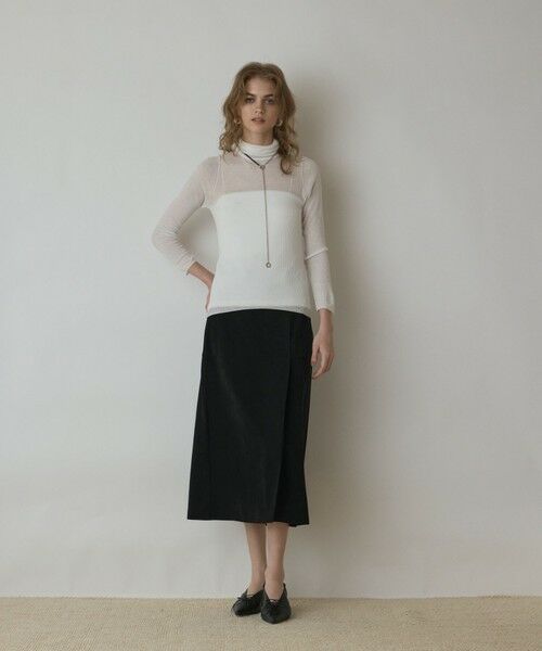GRACE CONTINENTAL / グレースコンチネンタル その他トップス | シアーリブニットトップ | 詳細1