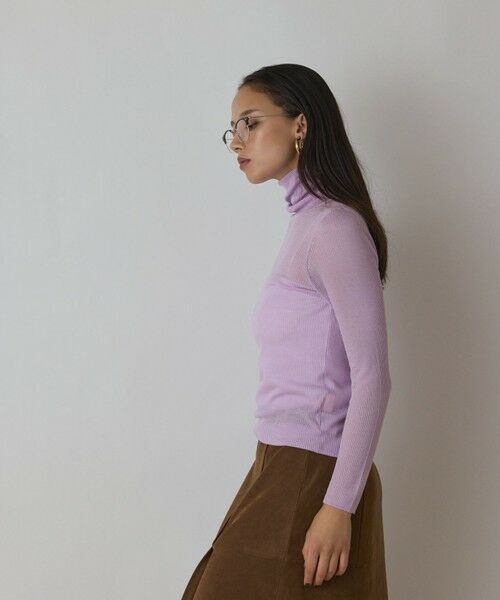 GRACE CONTINENTAL / グレースコンチネンタル その他トップス | シアーリブニットトップ | 詳細15