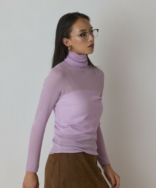 GRACE CONTINENTAL / グレースコンチネンタル その他トップス | シアーリブニットトップ | 詳細17