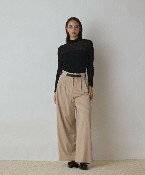 GRACE CONTINENTAL / グレースコンチネンタル その他トップス | シアーリブニットトップ | 詳細25