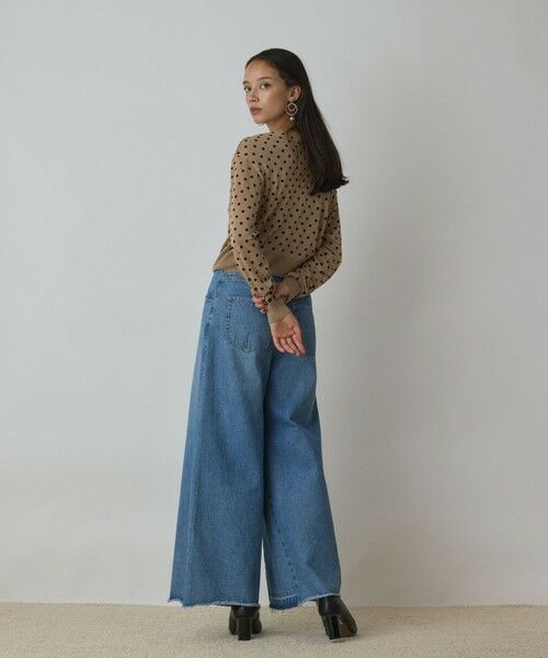 GRACE CONTINENTAL / グレースコンチネンタル カーディガン・ボレロ | ドットフロッキーニットカーディガン | 詳細11