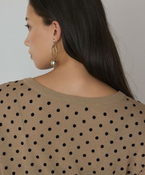 GRACE CONTINENTAL / グレースコンチネンタル カーディガン・ボレロ | ドットフロッキーニットカーディガン | 詳細18