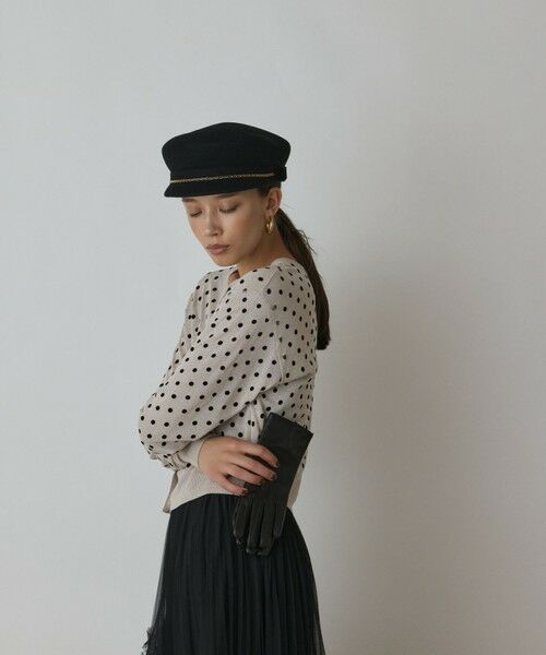 GRACE CONTINENTAL / グレースコンチネンタル カーディガン・ボレロ | ドットフロッキーニットカーディガン | 詳細24