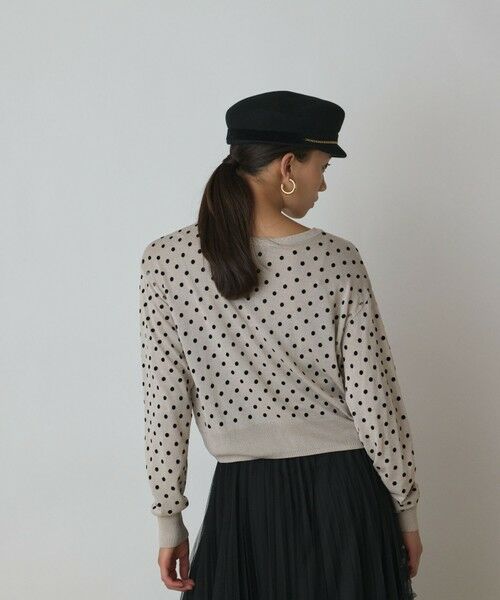 GRACE CONTINENTAL / グレースコンチネンタル カーディガン・ボレロ | ドットフロッキーニットカーディガン | 詳細25