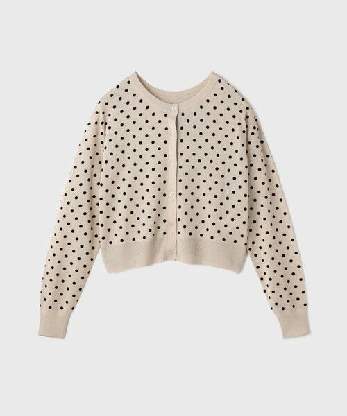 GRACE CONTINENTAL / グレースコンチネンタル カーディガン・ボレロ | ドットフロッキーニットカーディガン | 詳細26