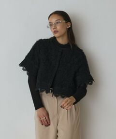 GRACE CONTINENTAL / グレースコンチネンタル カーディガン・ボレロ | フラワー刺繍ニットカーディガン