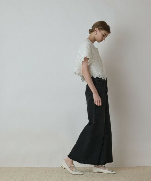 GRACE CONTINENTAL / グレースコンチネンタル カーディガン・ボレロ | フラワー刺繍ニットカーディガン | 詳細1