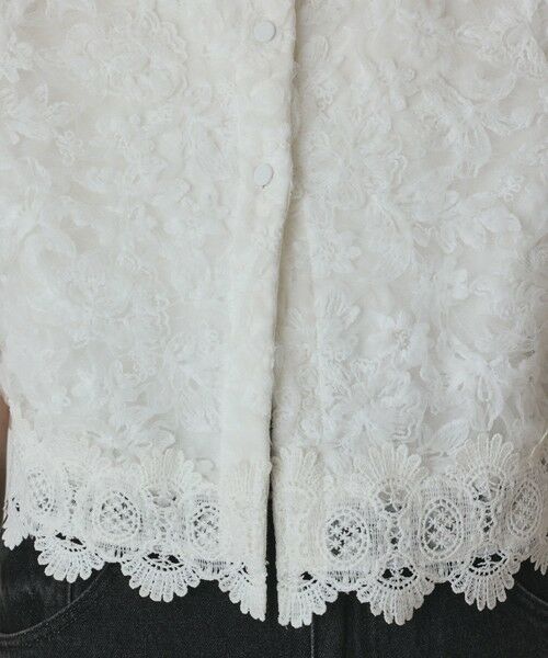 GRACE CONTINENTAL / グレースコンチネンタル カーディガン・ボレロ | フラワー刺繍ニットカーディガン | 詳細7