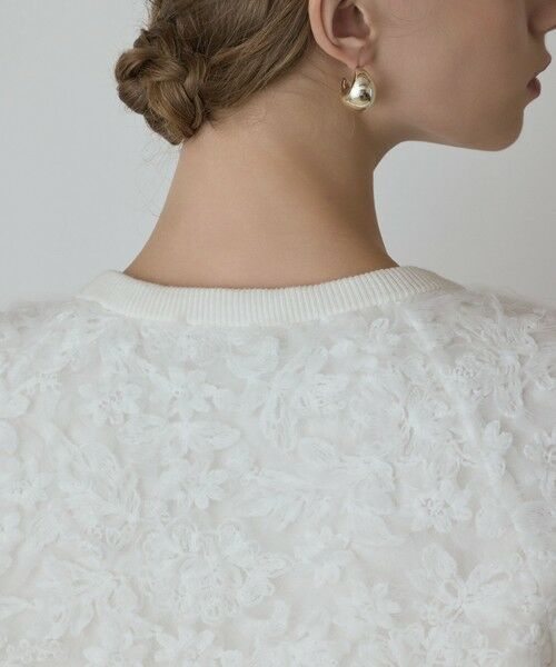 GRACE CONTINENTAL / グレースコンチネンタル カーディガン・ボレロ | フラワー刺繍ニットカーディガン | 詳細8