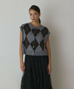 GRACE CONTINENTAL / グレースコンチネンタル ベスト | アーガイルニットベスト
