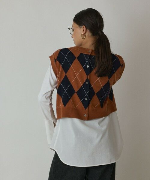 GRACE CONTINENTAL / グレースコンチネンタル ベスト | アーガイルニットベスト | 詳細4