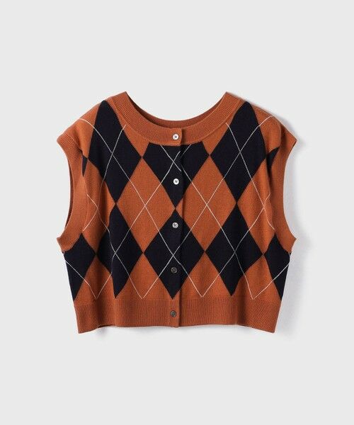 GRACE CONTINENTAL / グレースコンチネンタル ベスト | アーガイルニットベスト | 詳細6