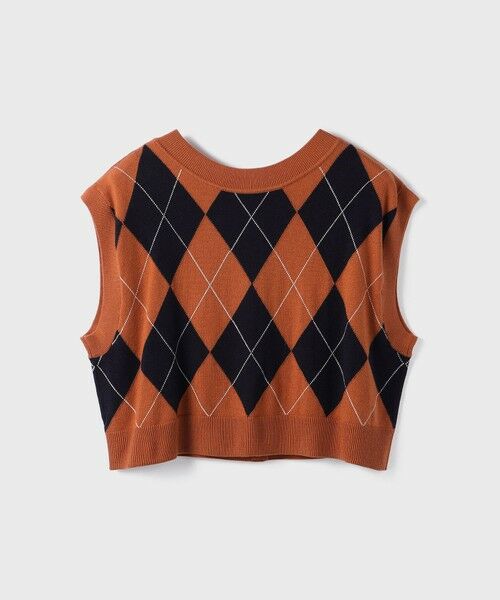 GRACE CONTINENTAL / グレースコンチネンタル ベスト | アーガイルニットベスト | 詳細7