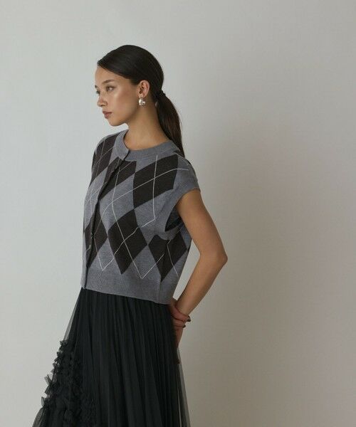 GRACE CONTINENTAL / グレースコンチネンタル ベスト | アーガイルニットベスト | 詳細13