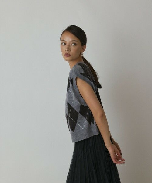 GRACE CONTINENTAL / グレースコンチネンタル ベスト | アーガイルニットベスト | 詳細17