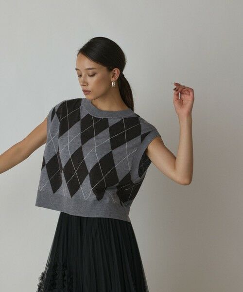 GRACE CONTINENTAL / グレースコンチネンタル ベスト | アーガイルニットベスト | 詳細18