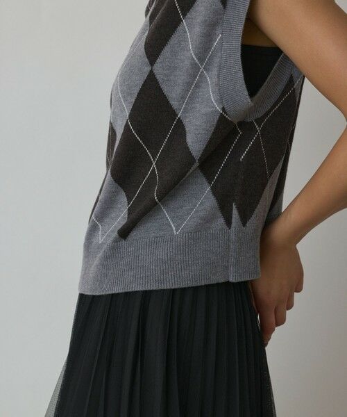 GRACE CONTINENTAL / グレースコンチネンタル ベスト | アーガイルニットベスト | 詳細21