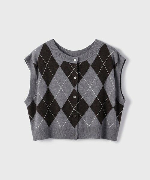 GRACE CONTINENTAL / グレースコンチネンタル ベスト | アーガイルニットベスト | 詳細24