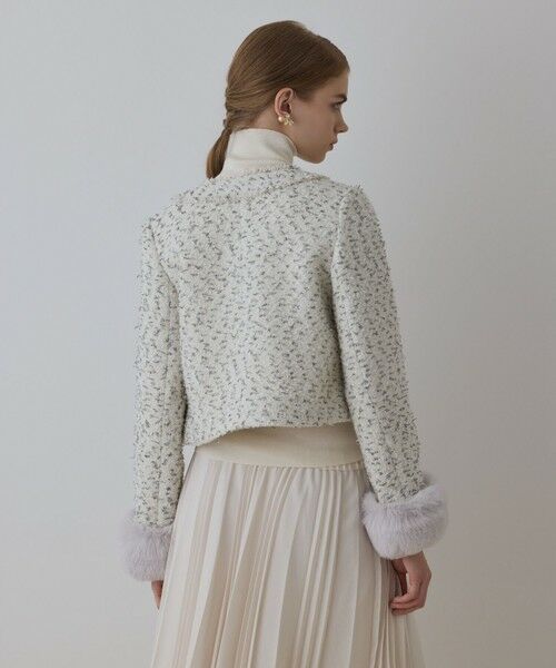 GRACE CONTINENTAL / グレースコンチネンタル ノーカラージャケット | ツイードコンビジャケット | 詳細3