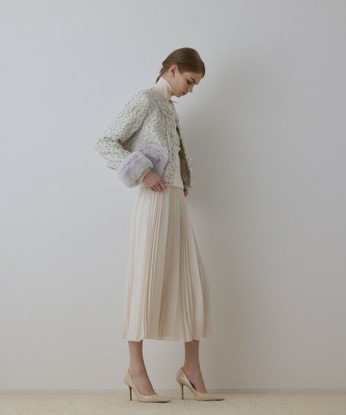 GRACE CONTINENTAL / グレースコンチネンタル ノーカラージャケット | ツイードコンビジャケット | 詳細5