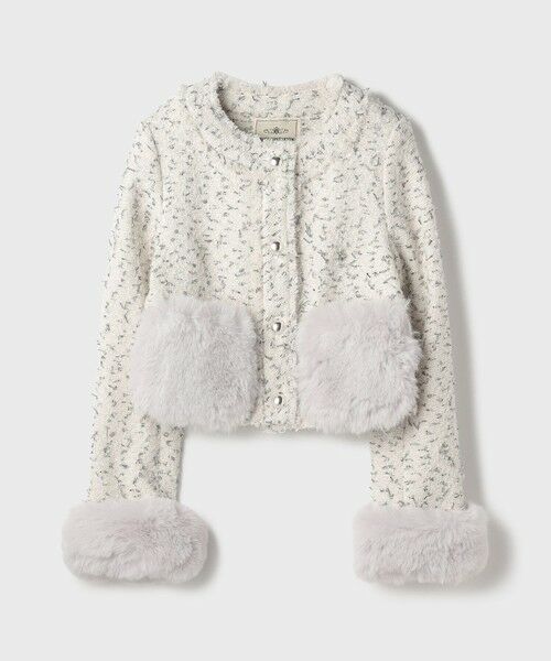 GRACE CONTINENTAL / グレースコンチネンタル ノーカラージャケット | ツイードコンビジャケット | 詳細6