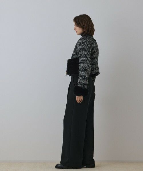 GRACE CONTINENTAL / グレースコンチネンタル ノーカラージャケット | ツイードコンビジャケット | 詳細8