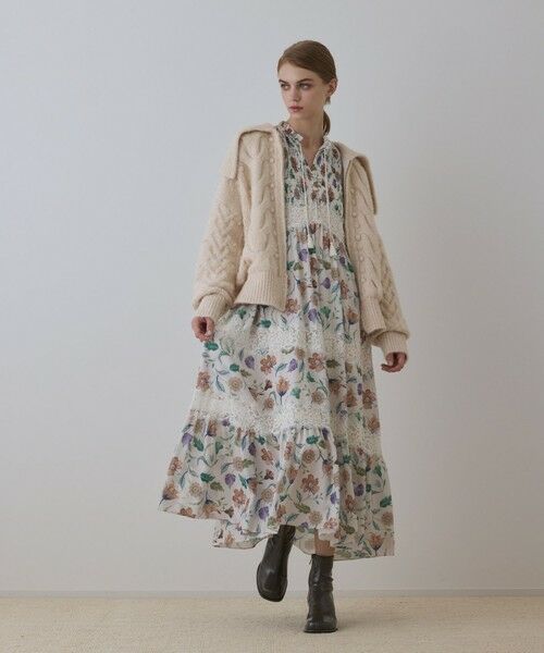 GRACE CONTINENTAL / グレースコンチネンタル その他アウター | ヘアリーニットコクーンジャケット | 詳細4