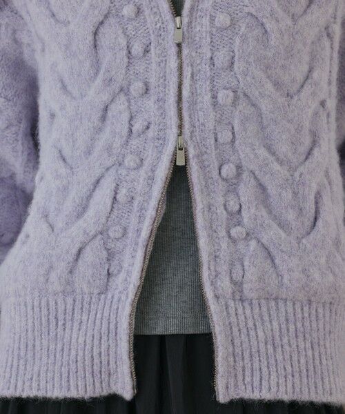 GRACE CONTINENTAL / グレースコンチネンタル その他アウター | ヘアリーニットコクーンジャケット | 詳細13