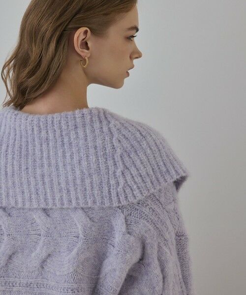 GRACE CONTINENTAL / グレースコンチネンタル その他アウター | ヘアリーニットコクーンジャケット | 詳細14