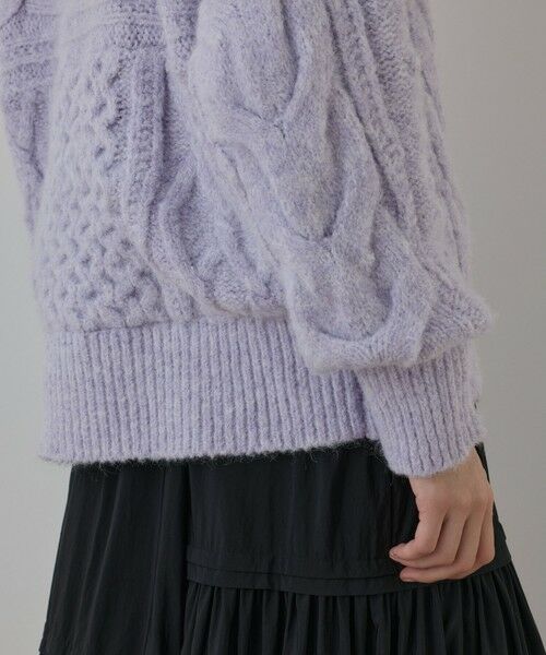 GRACE CONTINENTAL / グレースコンチネンタル その他アウター | ヘアリーニットコクーンジャケット | 詳細15