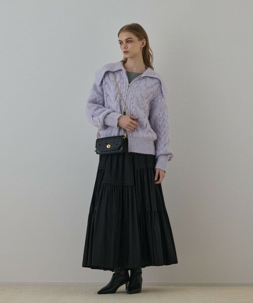 GRACE CONTINENTAL / グレースコンチネンタル その他アウター | ヘアリーニットコクーンジャケット | 詳細16