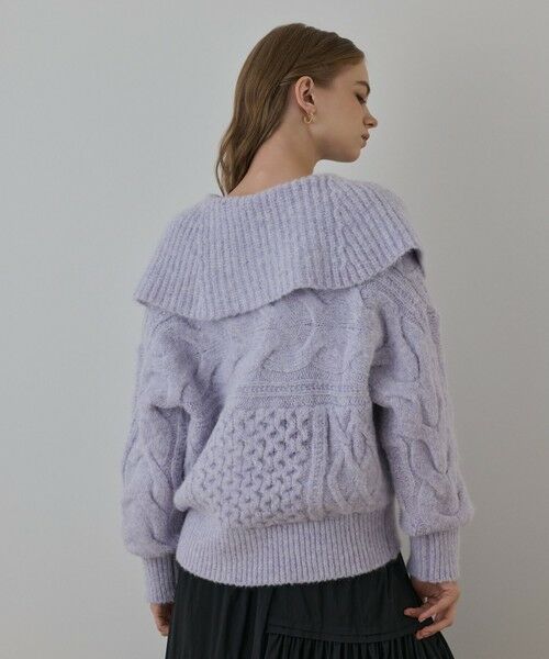 GRACE CONTINENTAL / グレースコンチネンタル その他アウター | ヘアリーニットコクーンジャケット | 詳細10