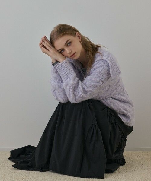 GRACE CONTINENTAL / グレースコンチネンタル その他アウター | ヘアリーニットコクーンジャケット | 詳細11