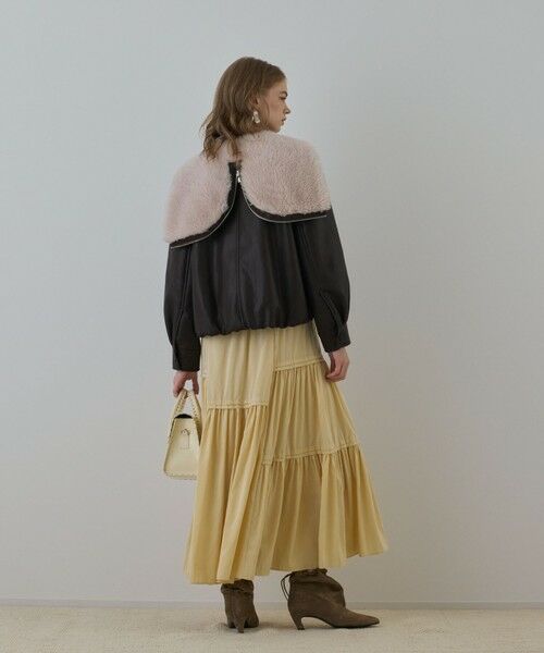 GRACE CONTINENTAL / グレースコンチネンタル その他アウター | フェイクレザーボンバージャケット | 詳細2