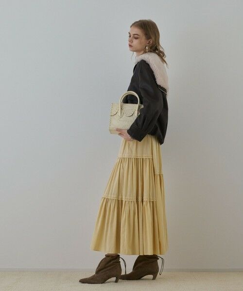 GRACE CONTINENTAL / グレースコンチネンタル その他アウター | フェイクレザーボンバージャケット | 詳細5