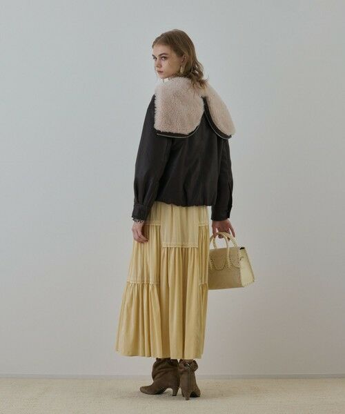 GRACE CONTINENTAL / グレースコンチネンタル その他アウター | フェイクレザーボンバージャケット | 詳細6