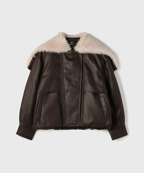 GRACE CONTINENTAL / グレースコンチネンタル その他アウター | フェイクレザーボンバージャケット | 詳細11